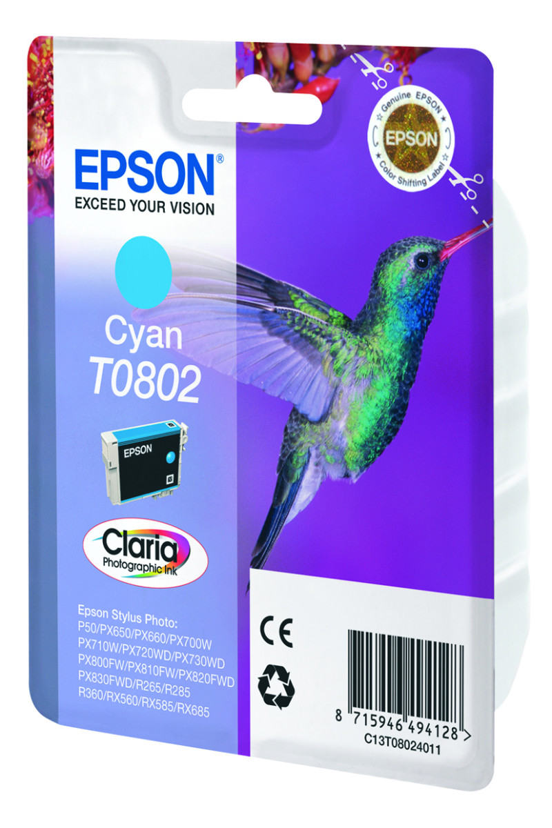 T0802 Cyan Ink