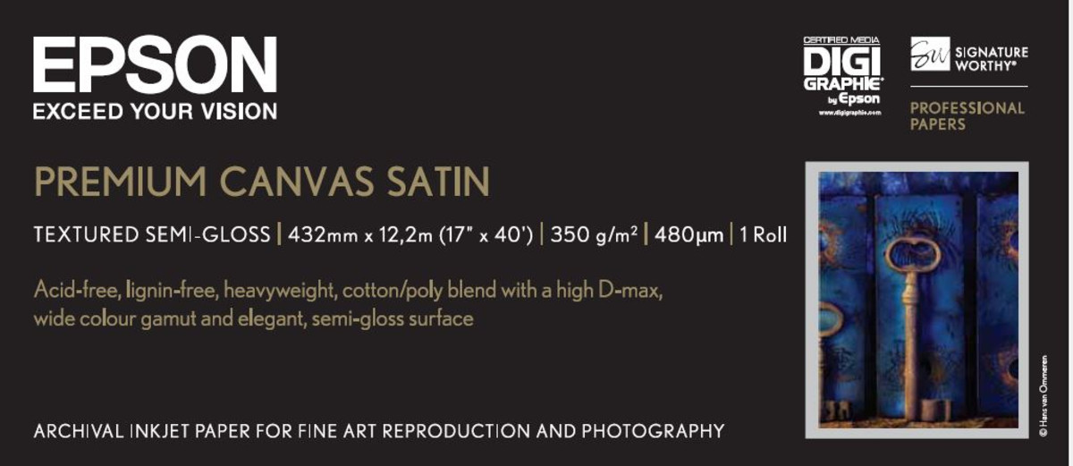 17 x 40-foot Premium Canvas Satin