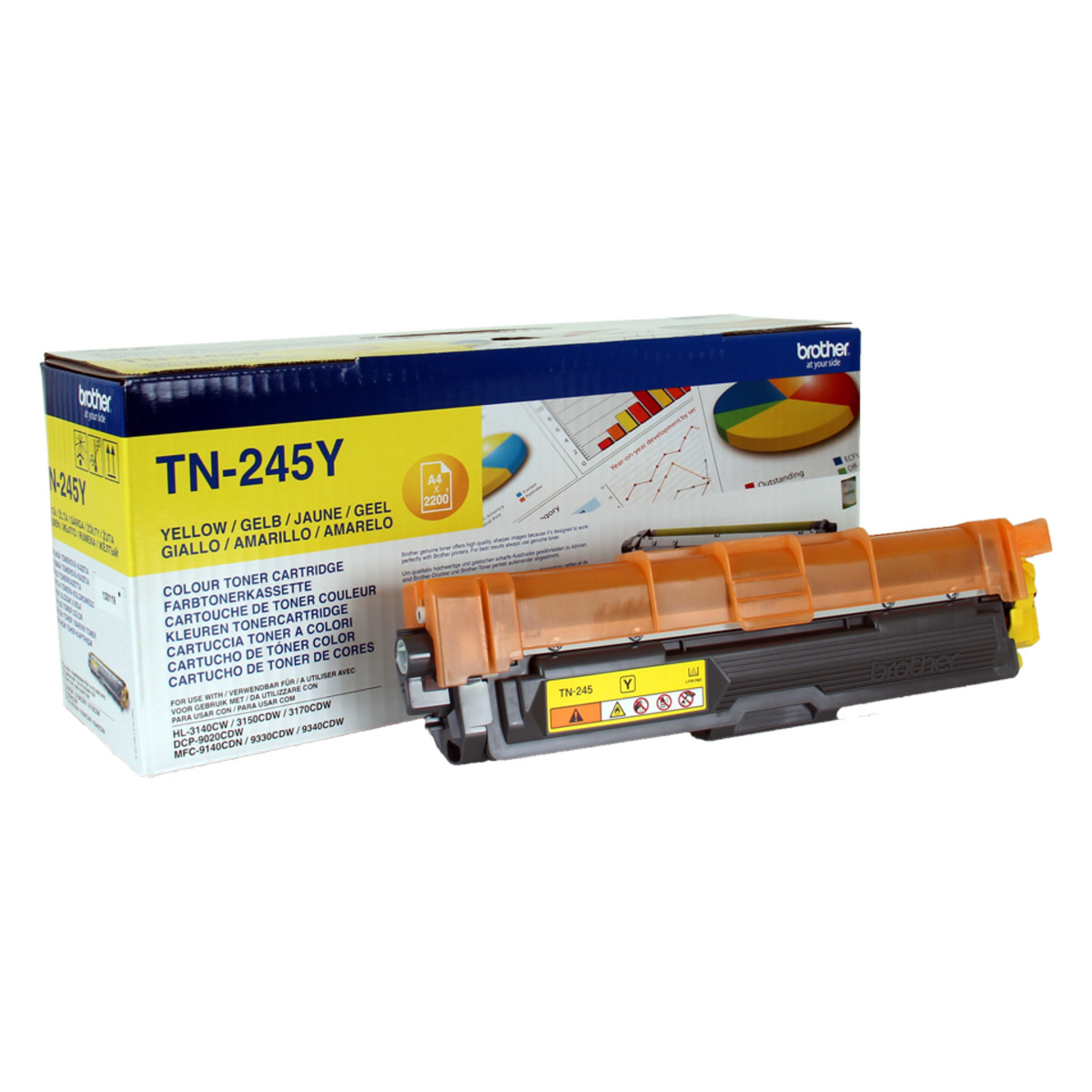 TN245Y Yellow 2.2k Pages Toner