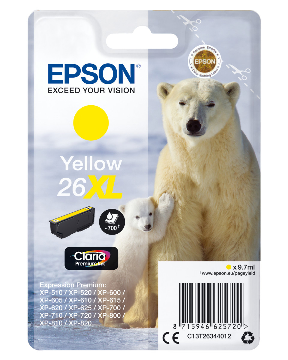 26XL Yellow Ink