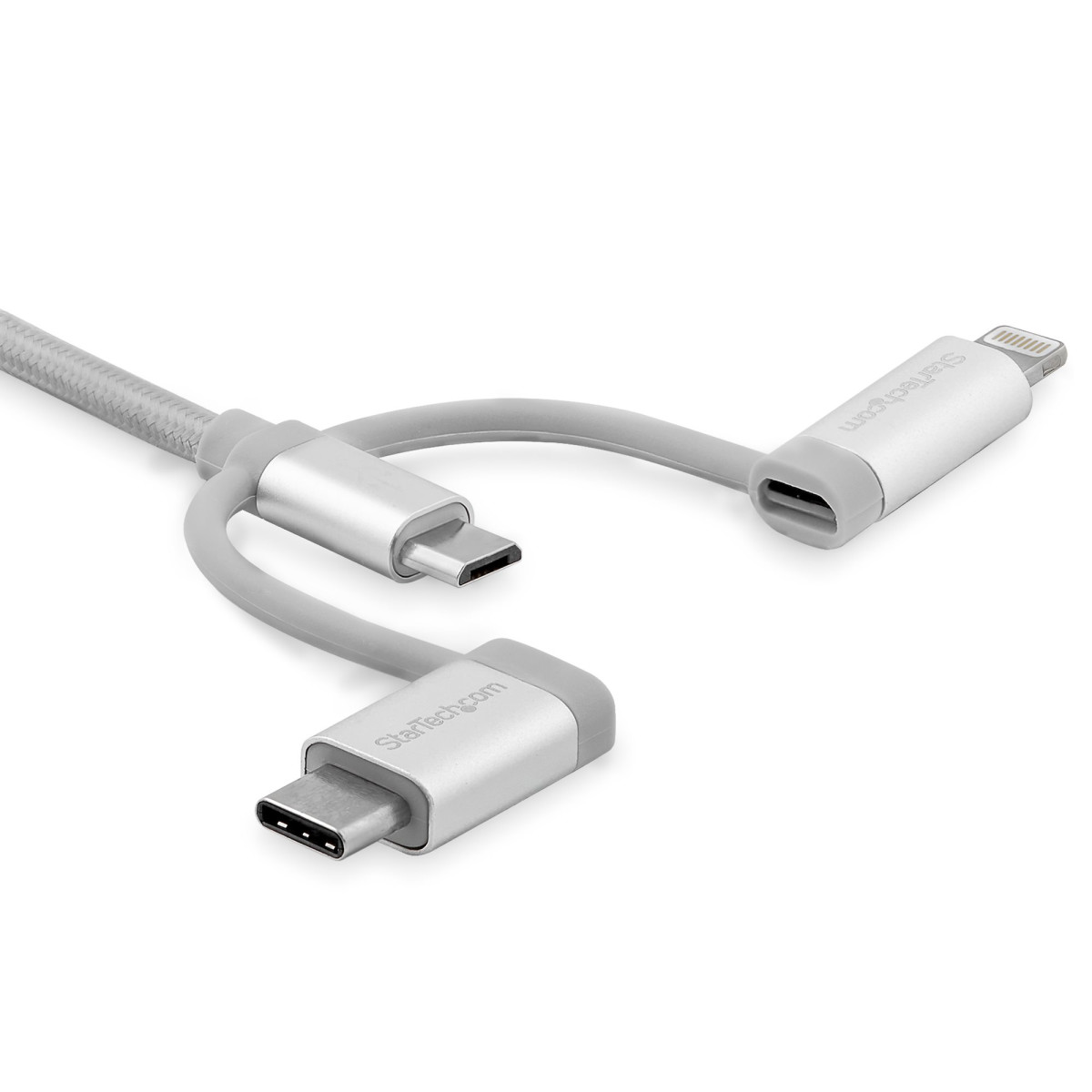 Cable USB - Micro-USB USB-C Lightning 2m