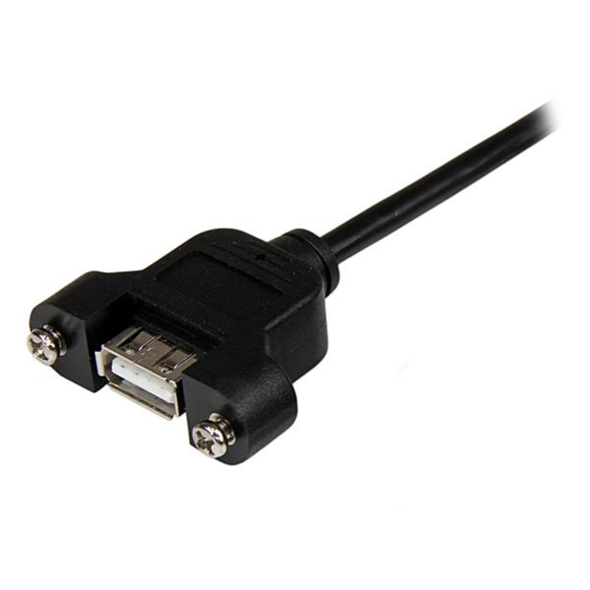 3 ft Panel Mount USB Cable A to A - F/M