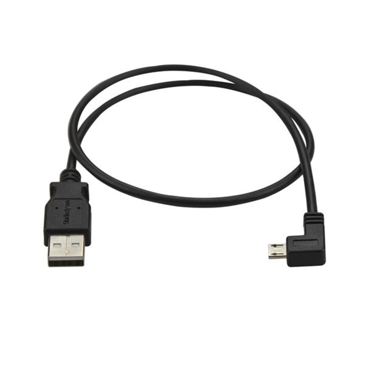 0.5m Left Angle Micro USB Cable - 24AWG