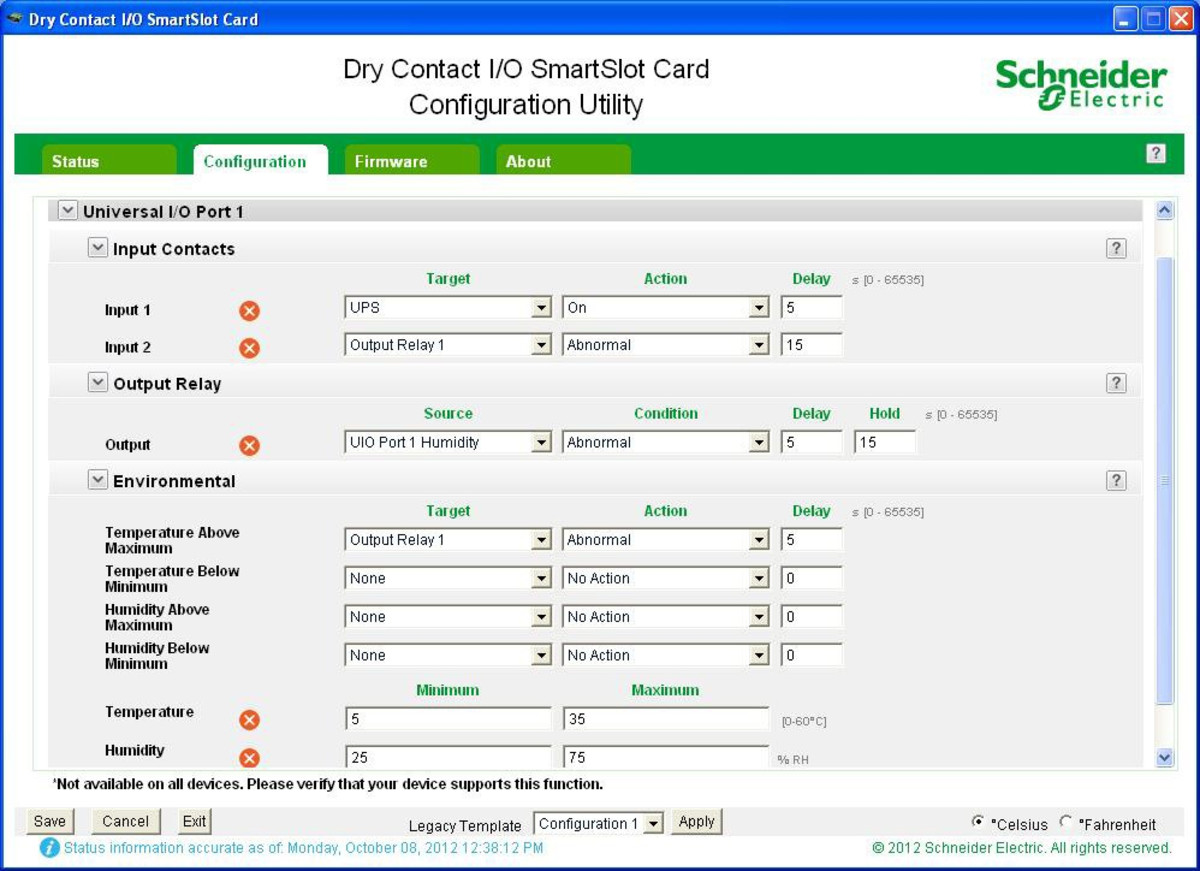 Dry Contact I/O SmartSlot Card