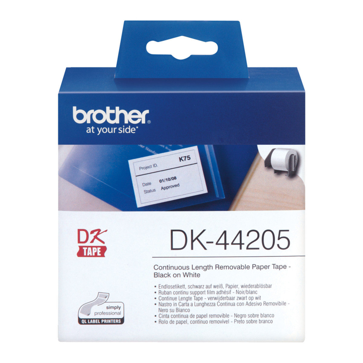 DK44205 Continuous Removable Paper Roll