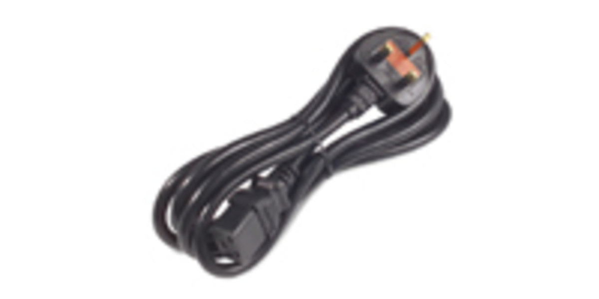 Power Cord C19 to BS1363A Plug (UK)