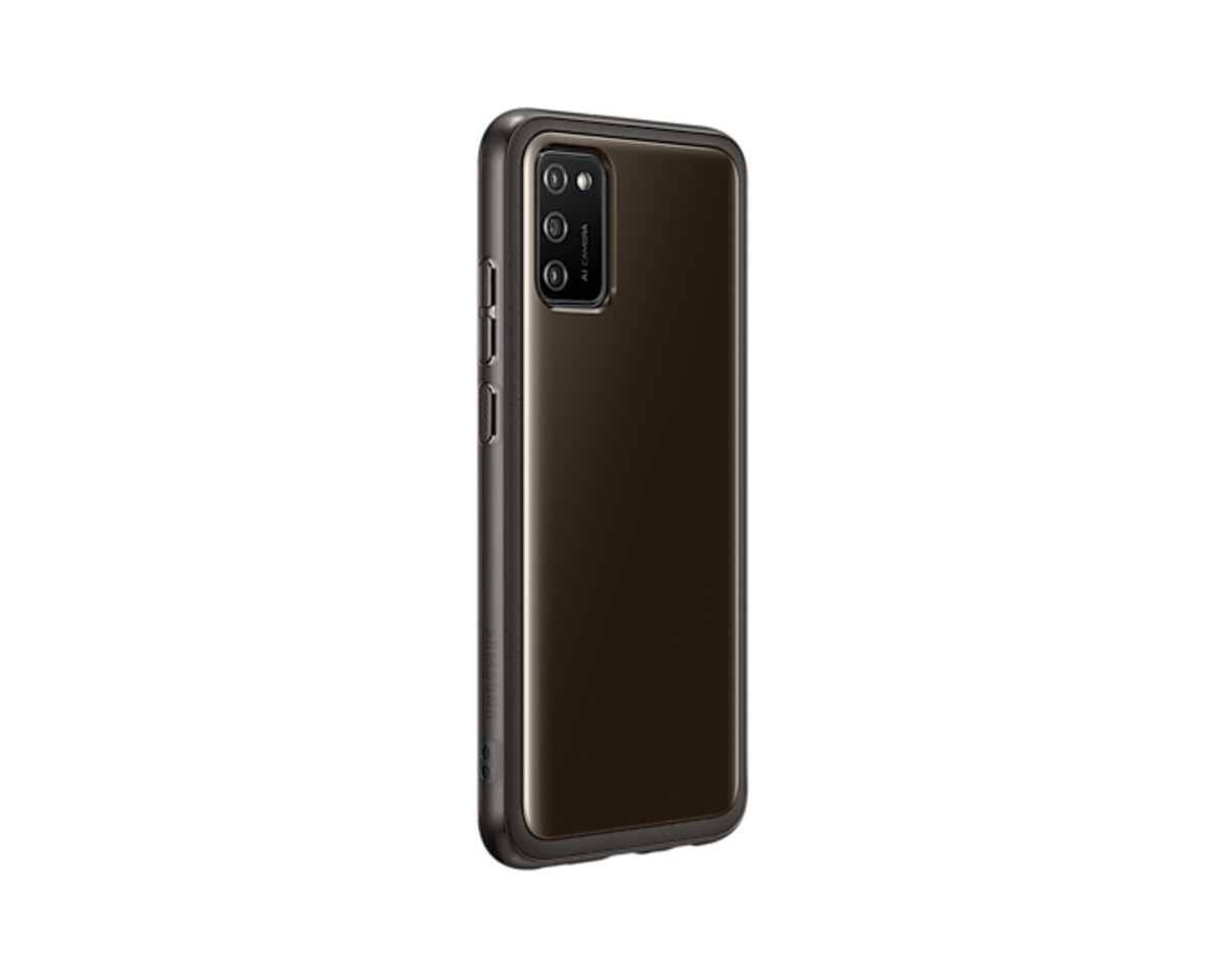 A02s Soft Clear Cover Black