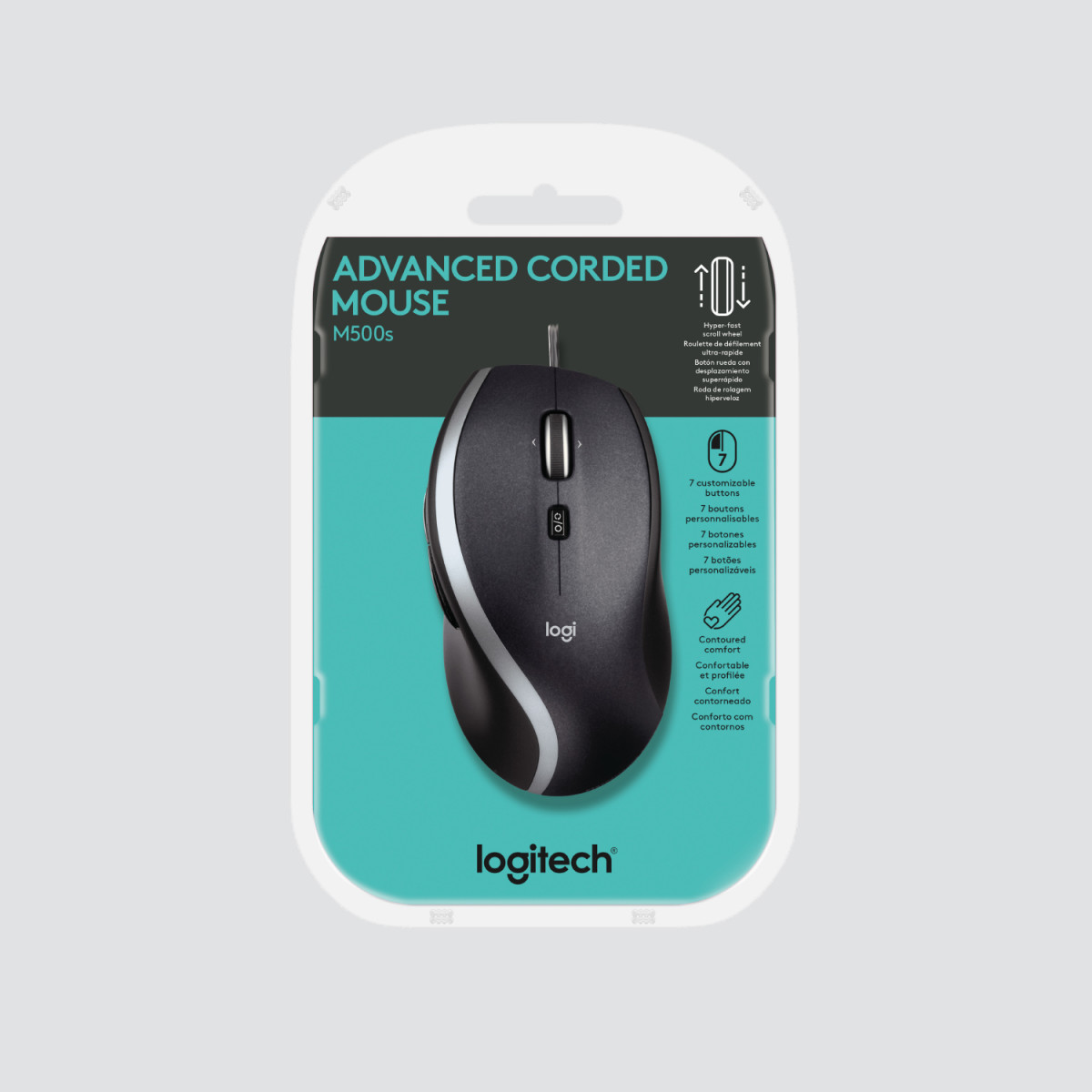 Advanced Corded Mouse M500s - Black