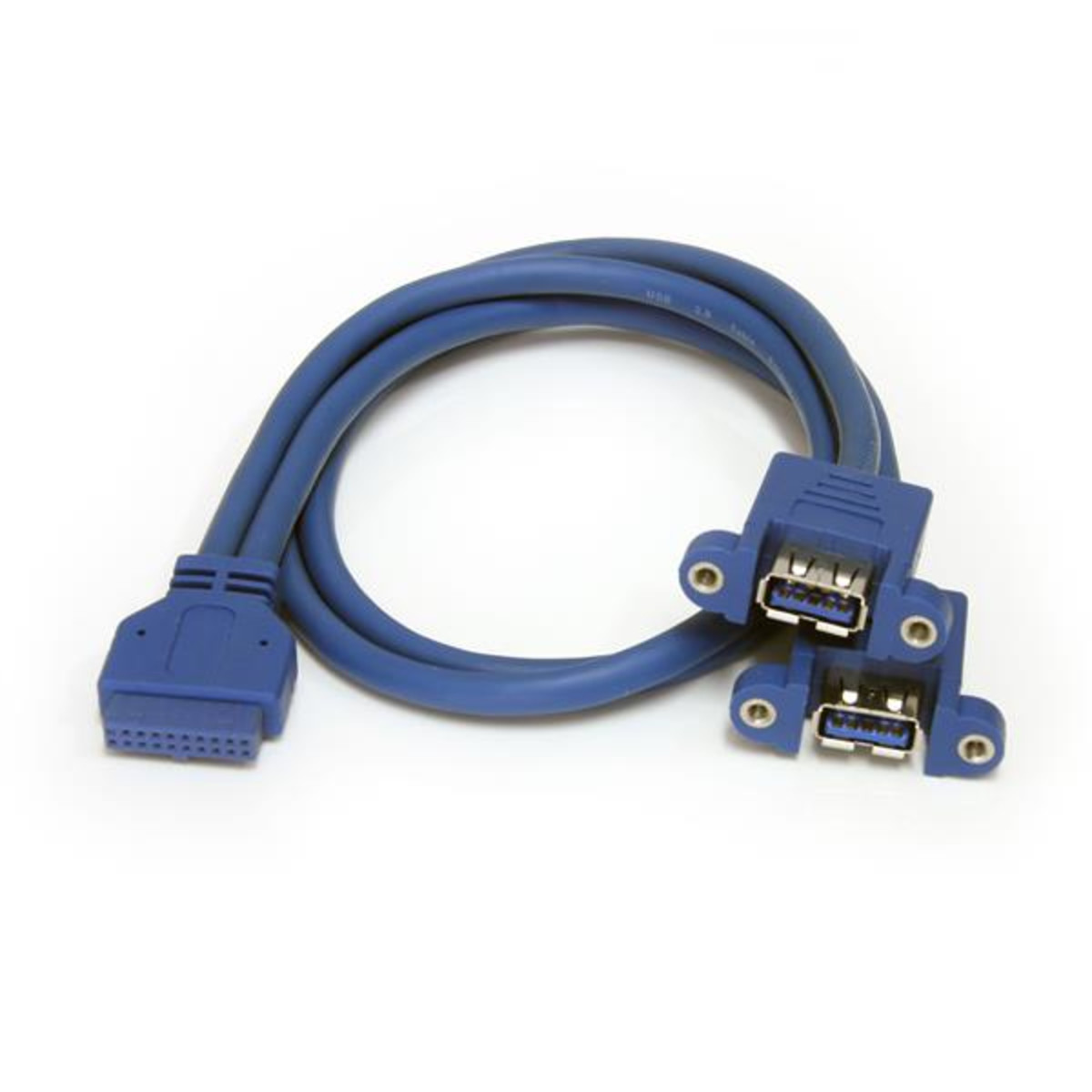 2 Port Panel Mount USB 3.0 Cable
