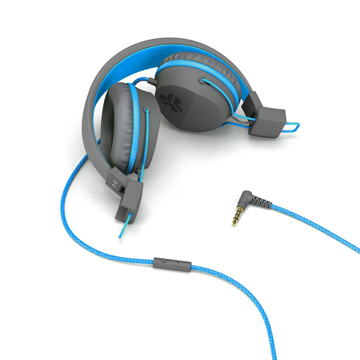 Folding Kids Headphones Blue/Grey
