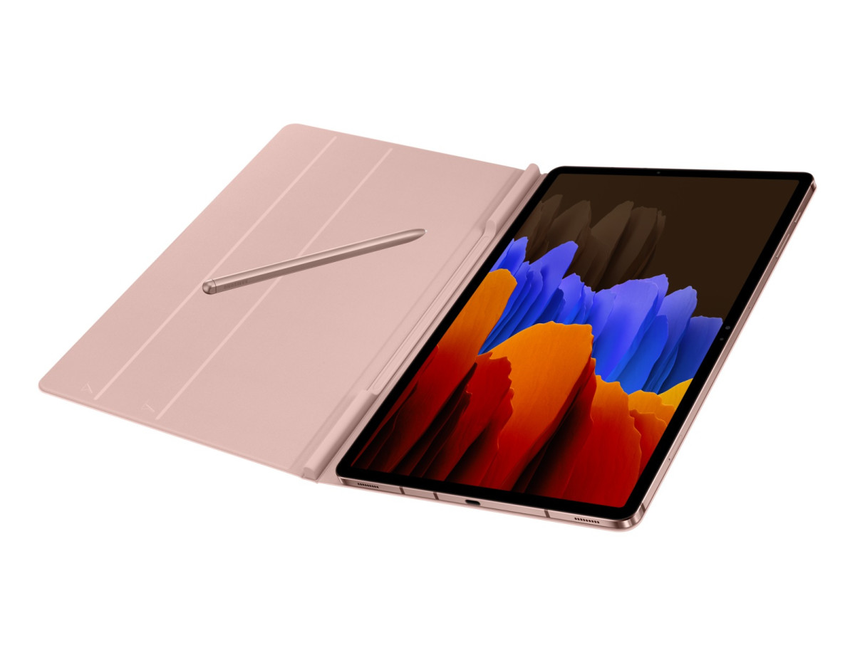 Tab S7+ Book Cover Pink