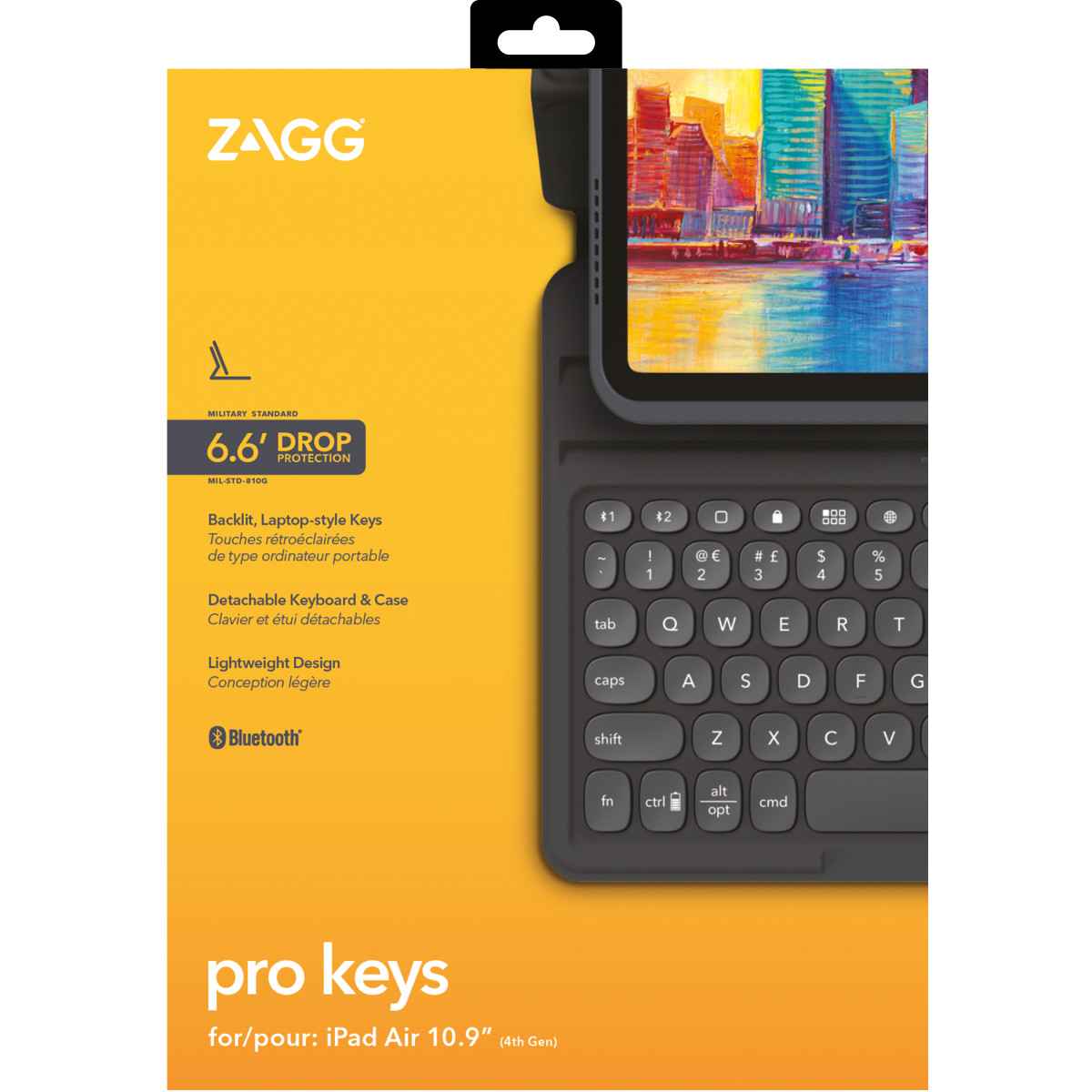 Keyboard Pro Keys iPad 10.9-Black-UK