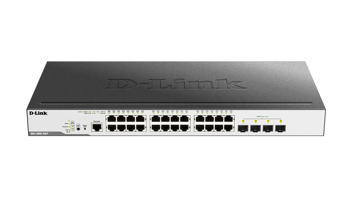 24P gig PoE and 4-port SFP Mged Switch