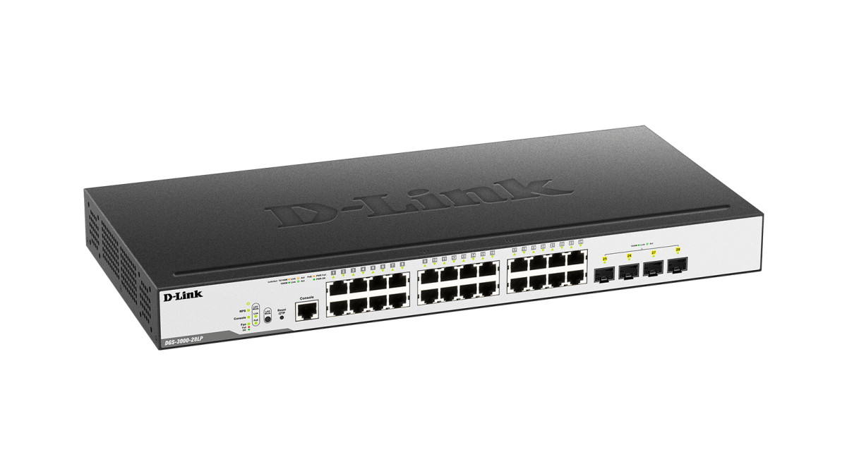 24P gig PoE and 4-port SFP Mged Switch