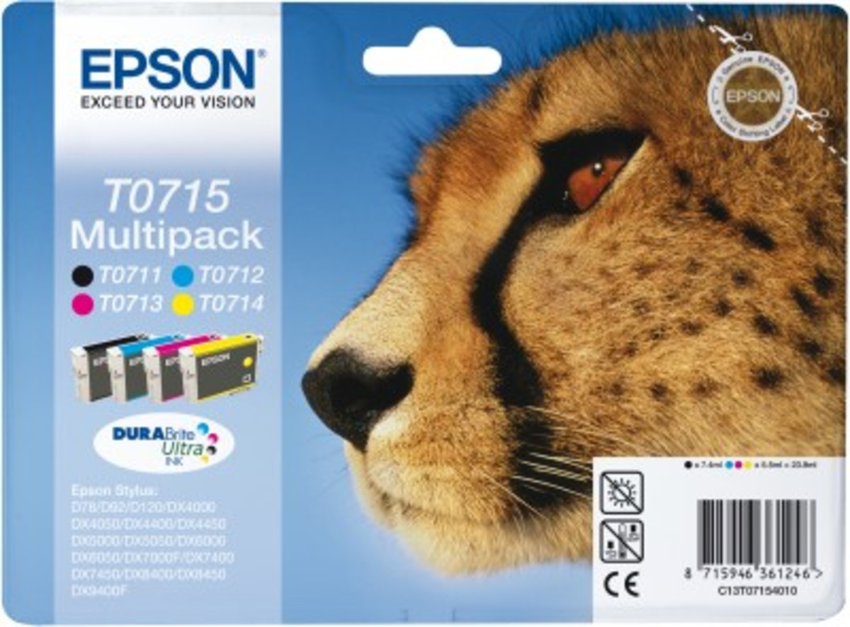 T0715 Black Colour Ink Multi