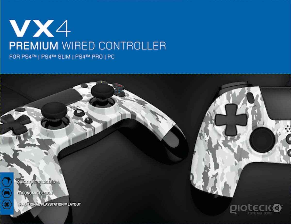 PS4 Vx4 Wired Controller Arctic Camo