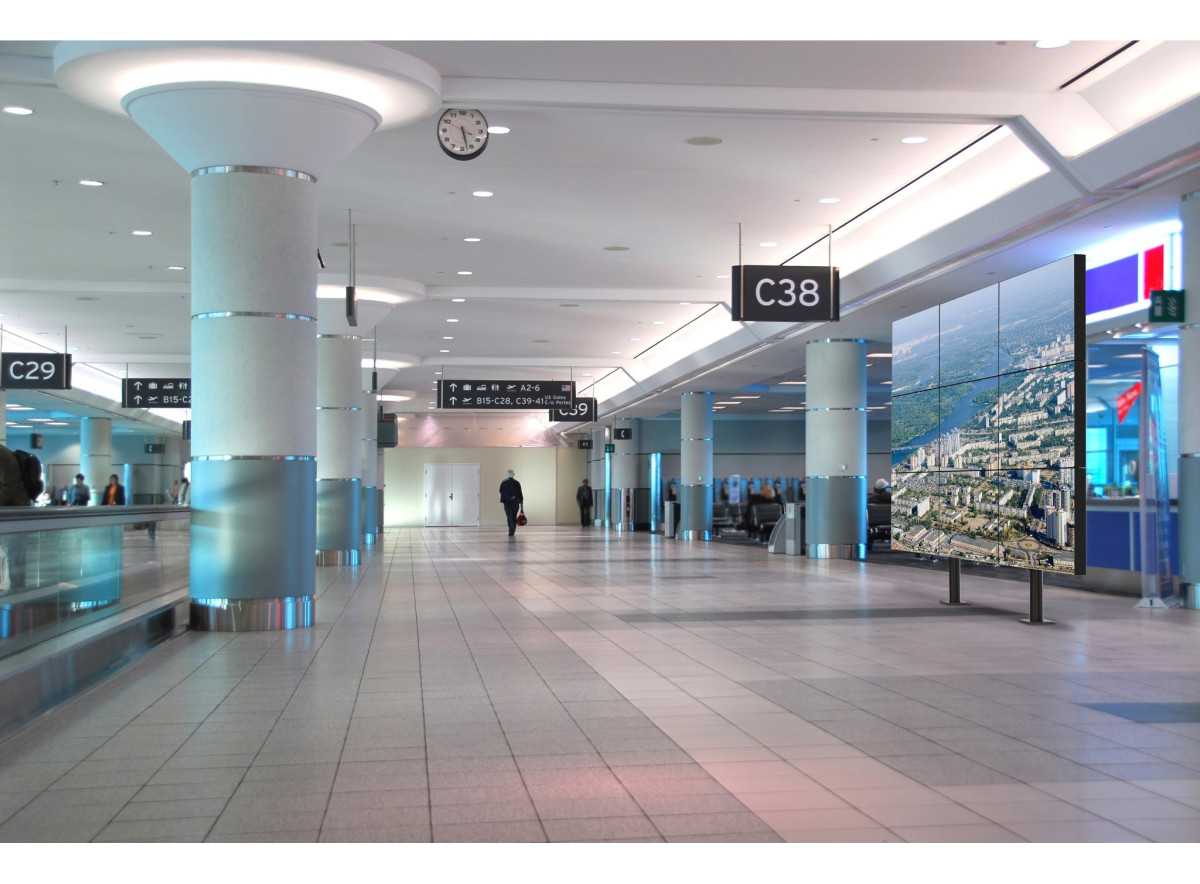DS-S555-3X3 Video Wall Pedestal Mnt 3x3