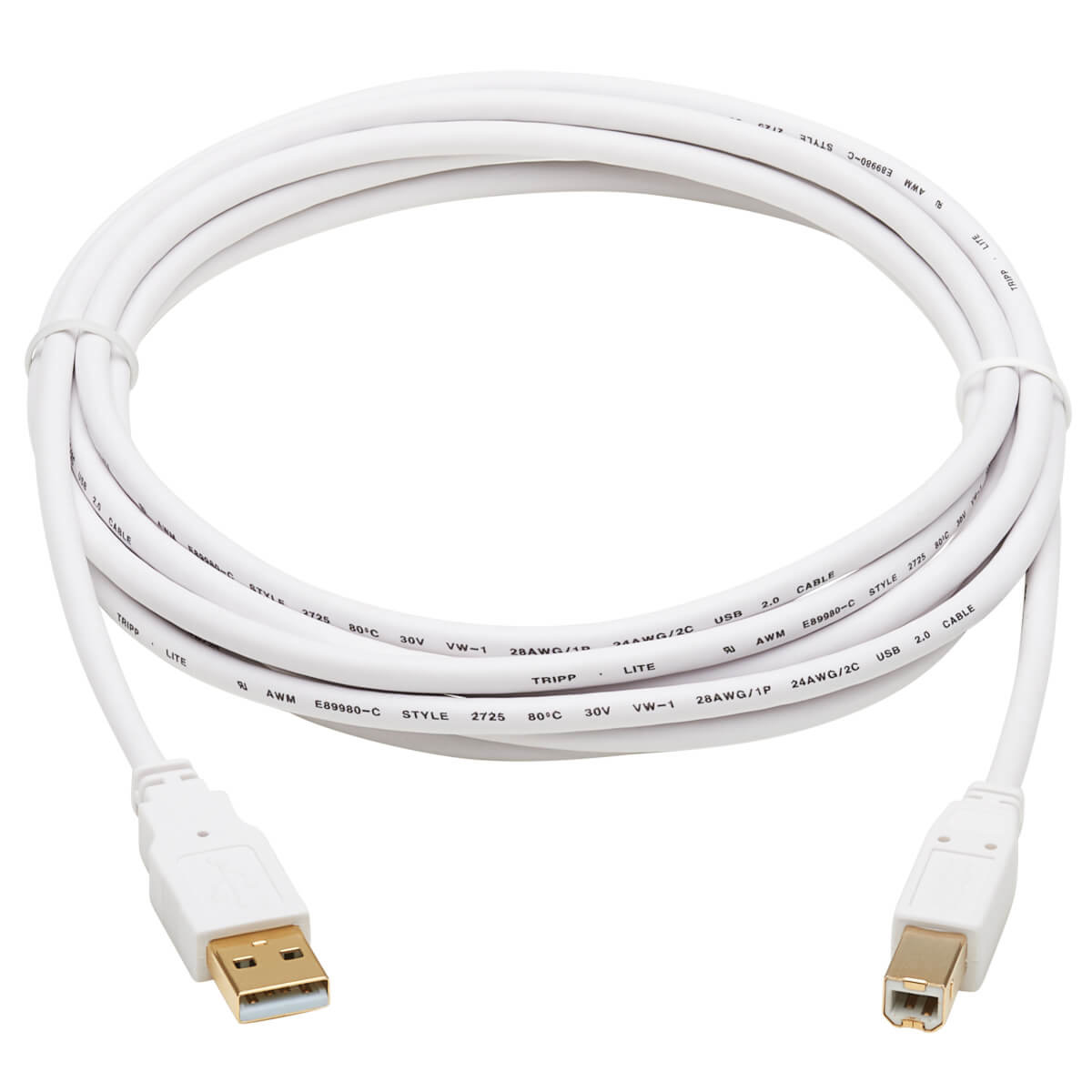 USB-A To USB-B Antibacterial Cbl 3.05m