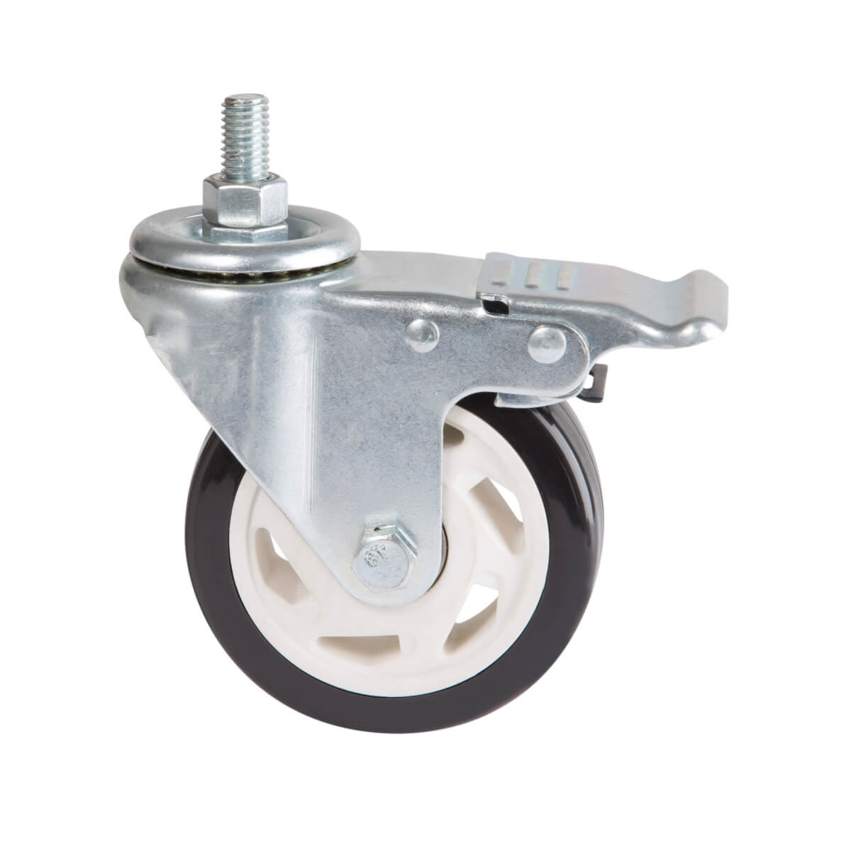 Locking Caster Kit Rolling TV Mntr Cart
