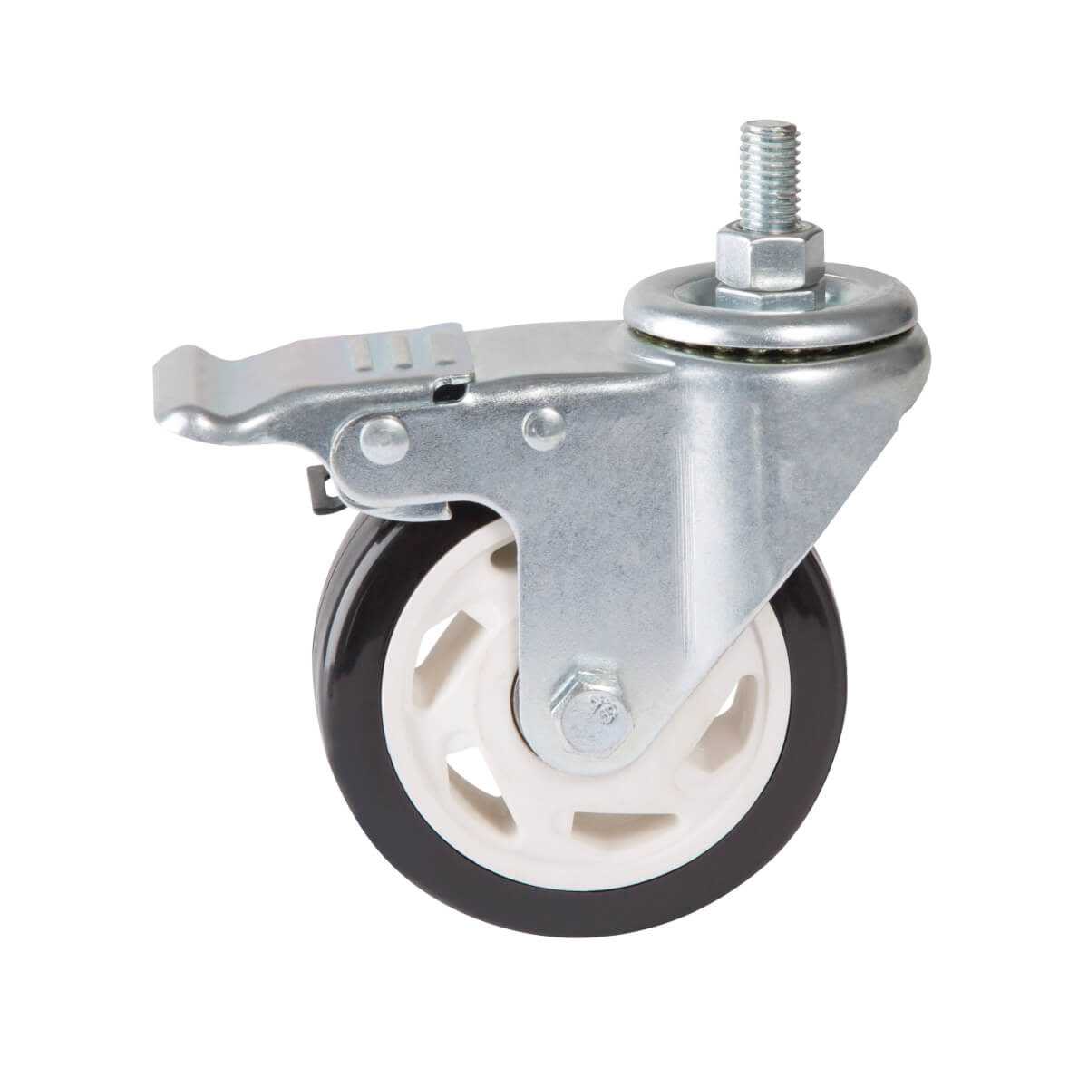 Locking Caster Kit Rolling TV Mntr Cart