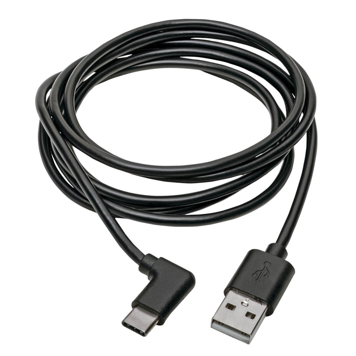 USB-A Male to Right Angle USB-C Male 2M