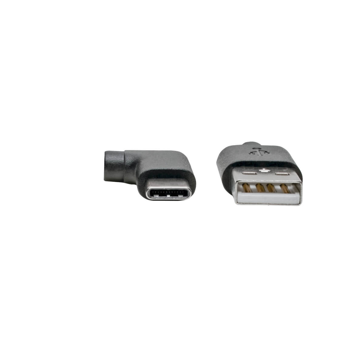 USB-A Male to Right Angle USB-C Male 2M