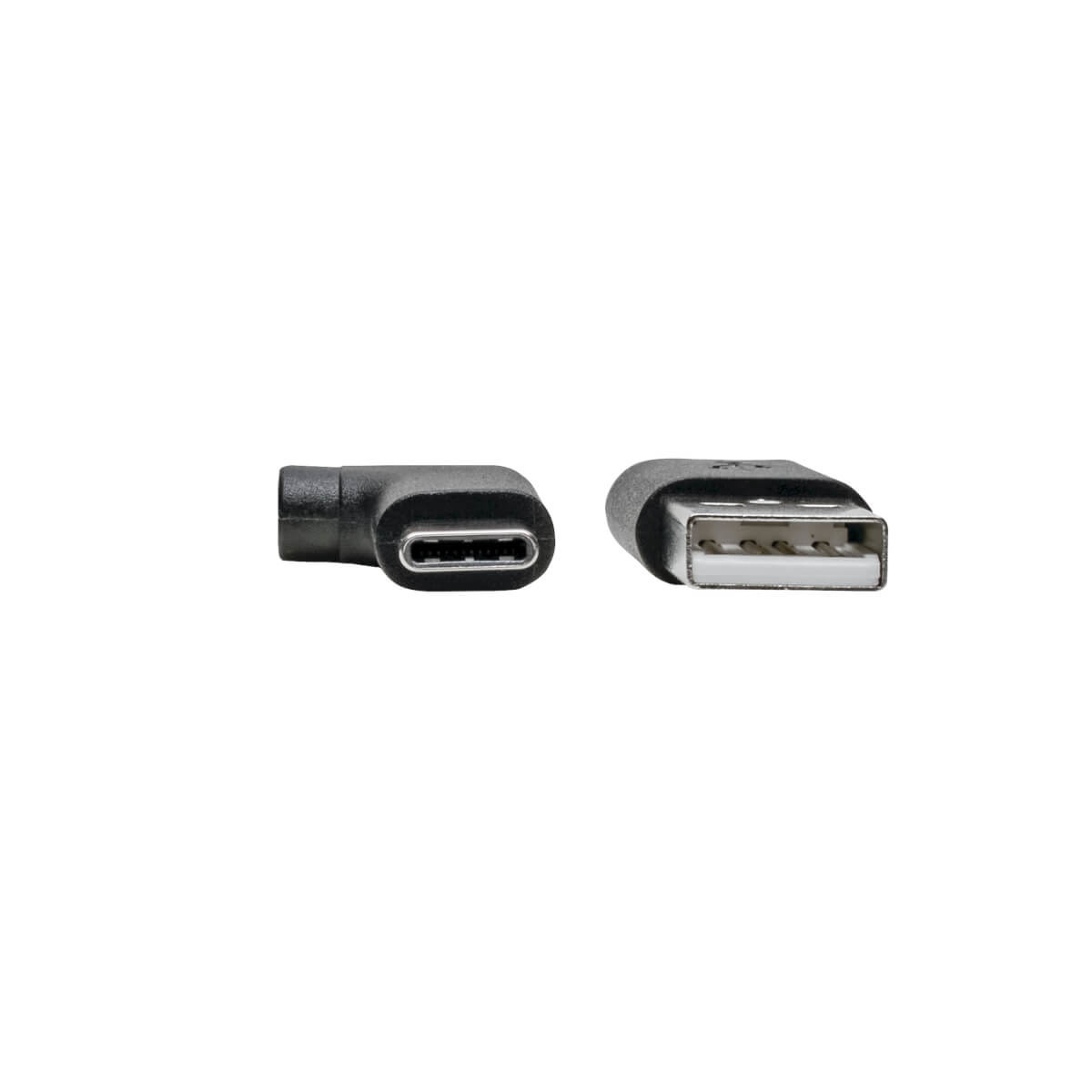 USB-A Male to Right Angle USB-C Male 1M