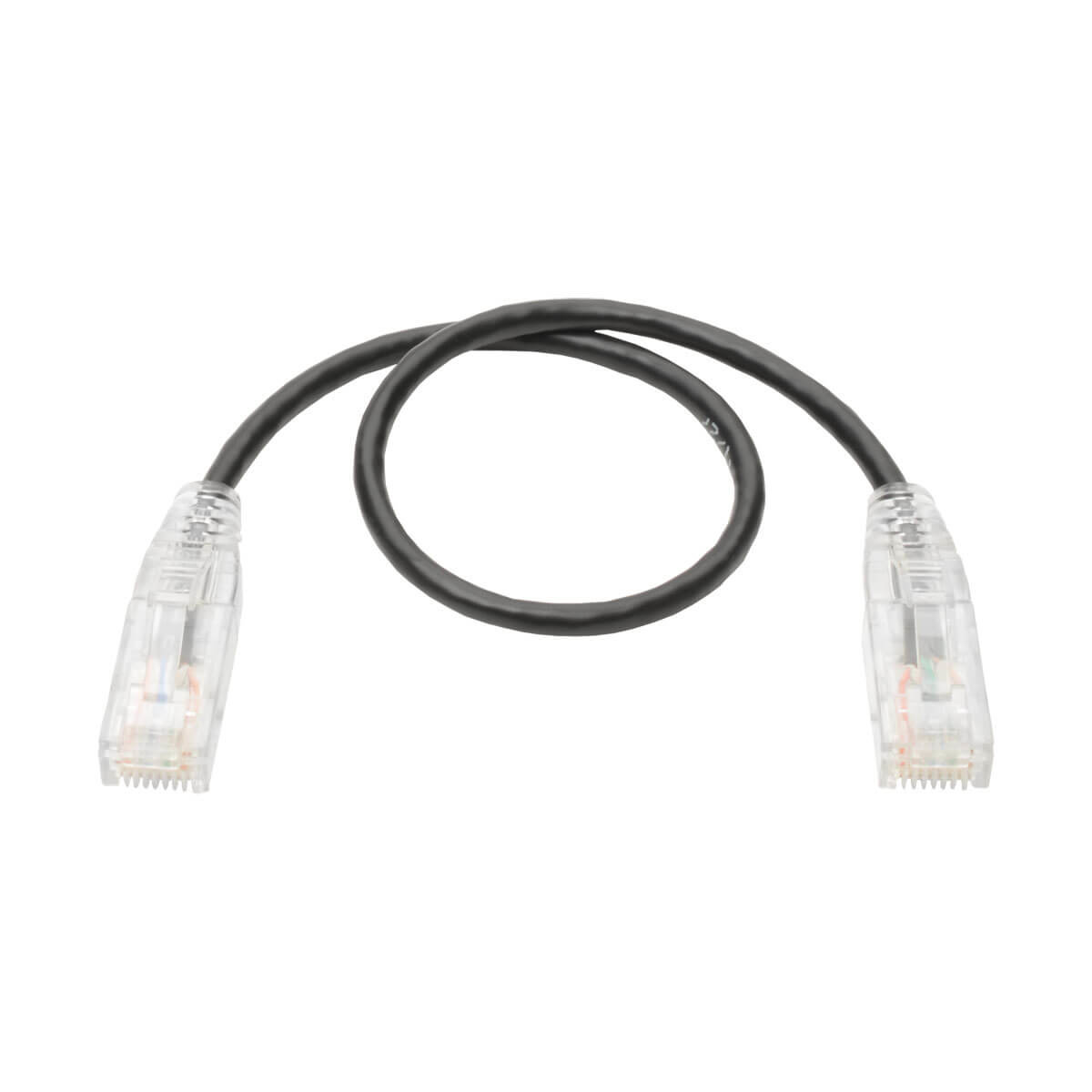 Cat6 Gigabit Snagless UTP Slim BLK 0.31m