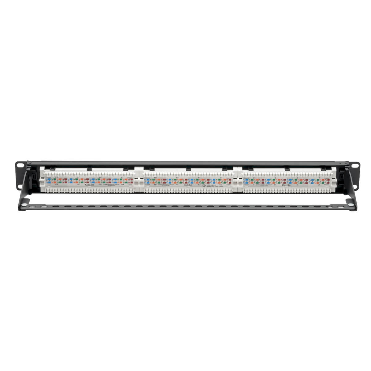 Cat5e PoE Patch Panel 24-Port 110 568A/B