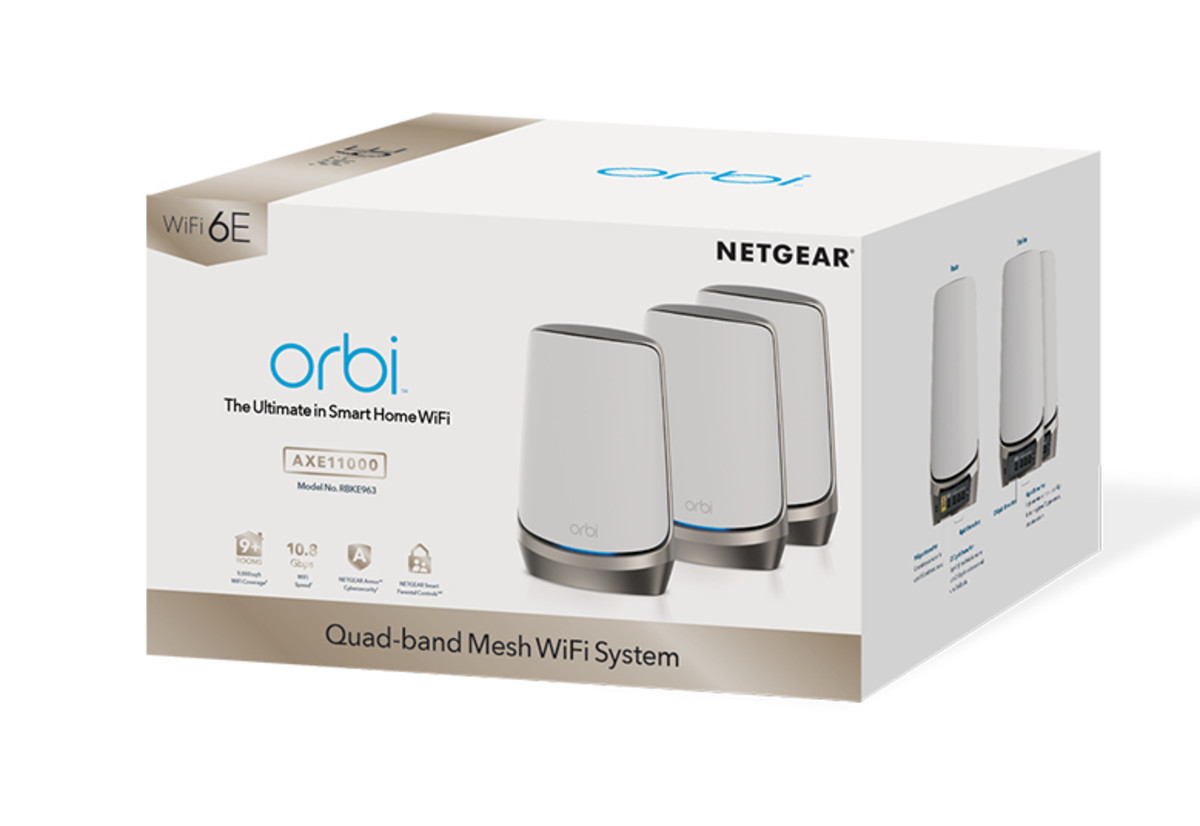 Orbi Quad-Band Mesh WiFi 6E System