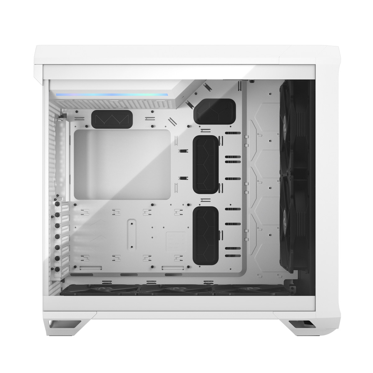 CASE ATX Torrent-03 White TG Clear Tint