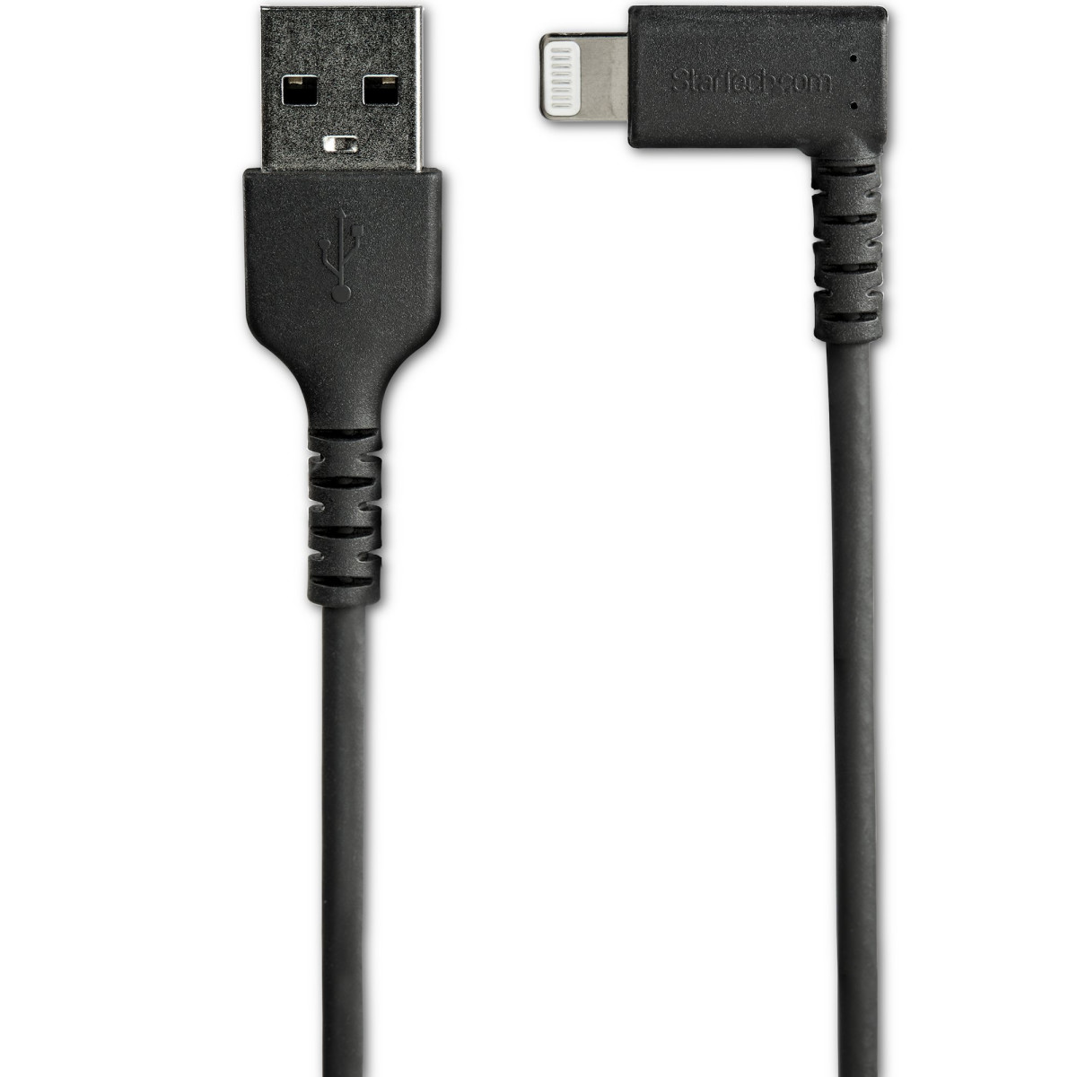 Cable - Black Angled Lightning To USB 1m