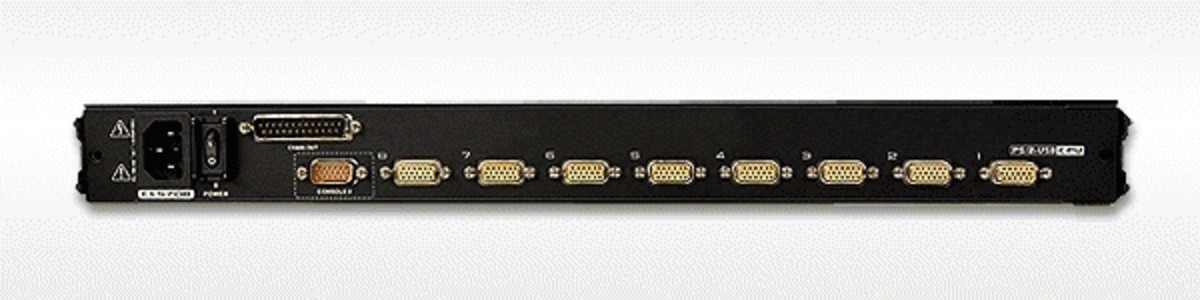 8xCombo 1U Slideway 17 LCD KVMP Switch