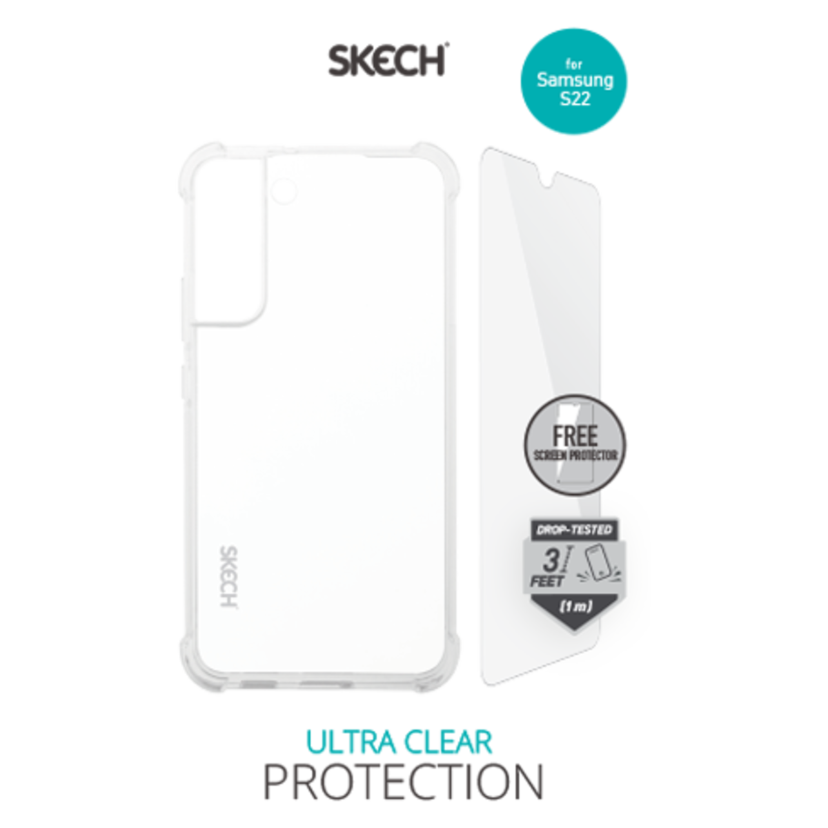 S22 Clear Case & Screen Protector (B2B)