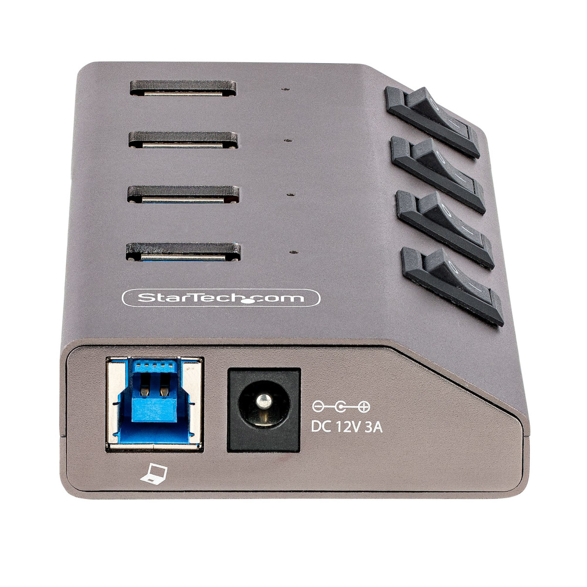 4-Port Self-Powered USB-C Hub 4x BC 1.2