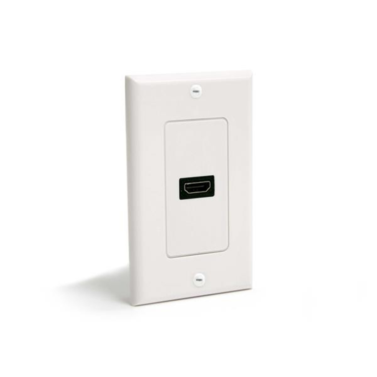 Single Outlet (F) HDMI Wall Plate White