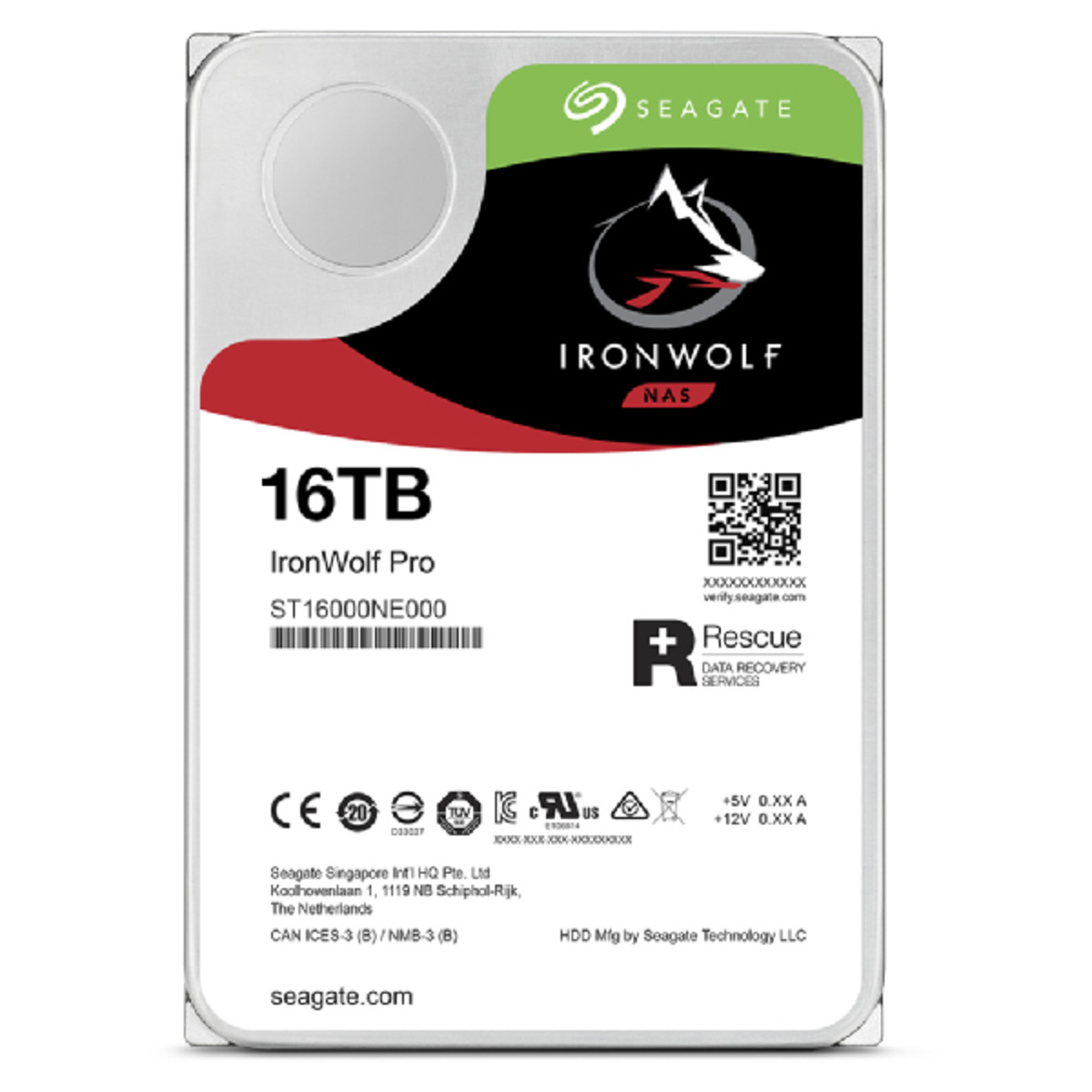 HDD Int 16TB Ironwolf Pro 72 SATA 3.5