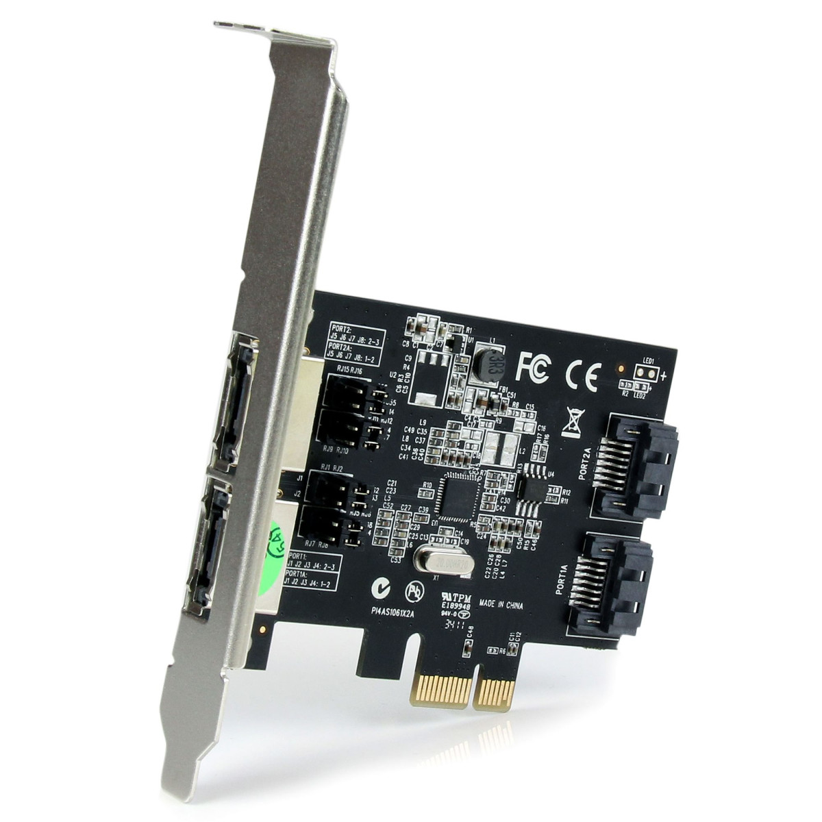 Dual Port PCIe SATA III Card