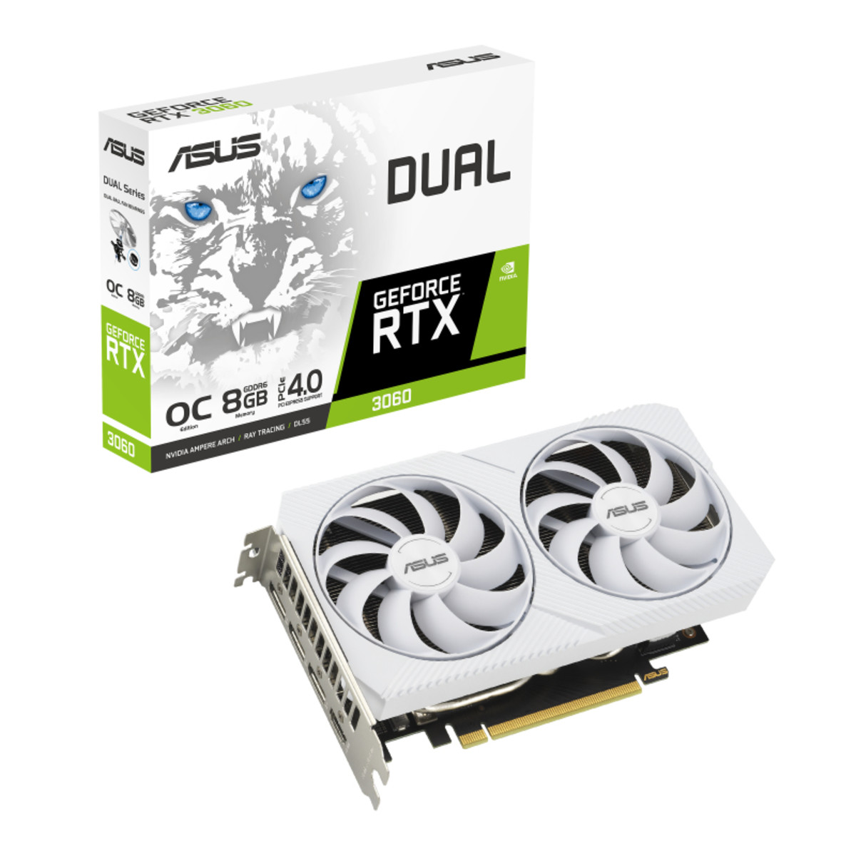 GPU NV RTX 3060 DUAL O8G WHITE Fan
