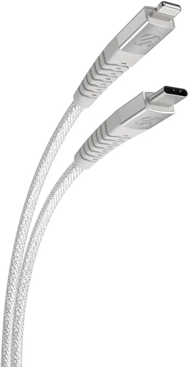STRKELINE 4' Lightning USB-C Cable WHITE