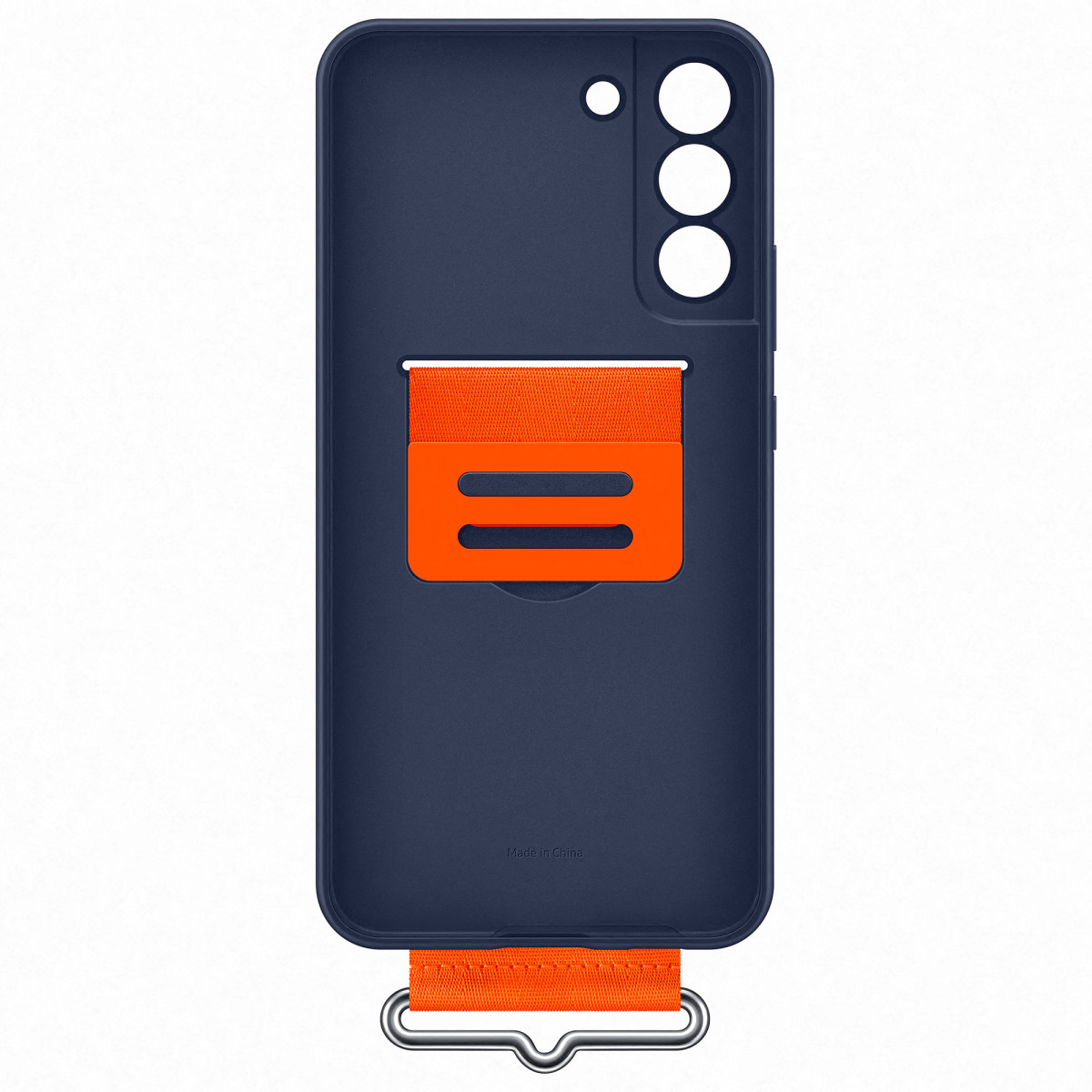 S22+ Silicone Cover with Strap Navy