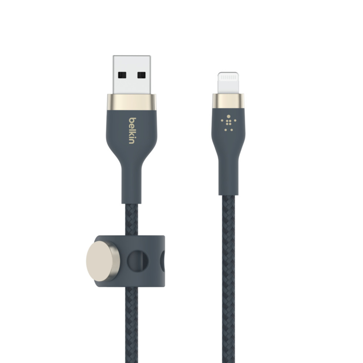 USB-A To LTG_Braided Silicon 2M Blue