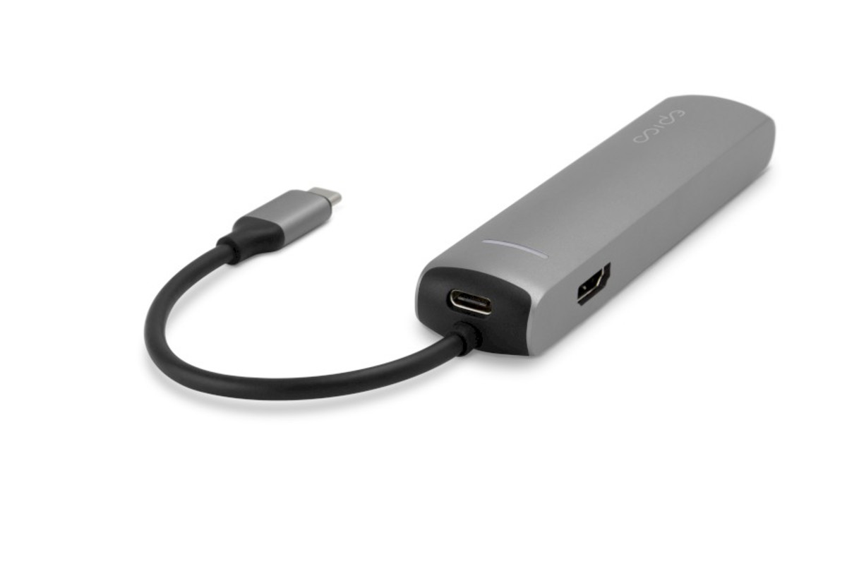 USB Type-C Hub Slim 6in1 - Silver