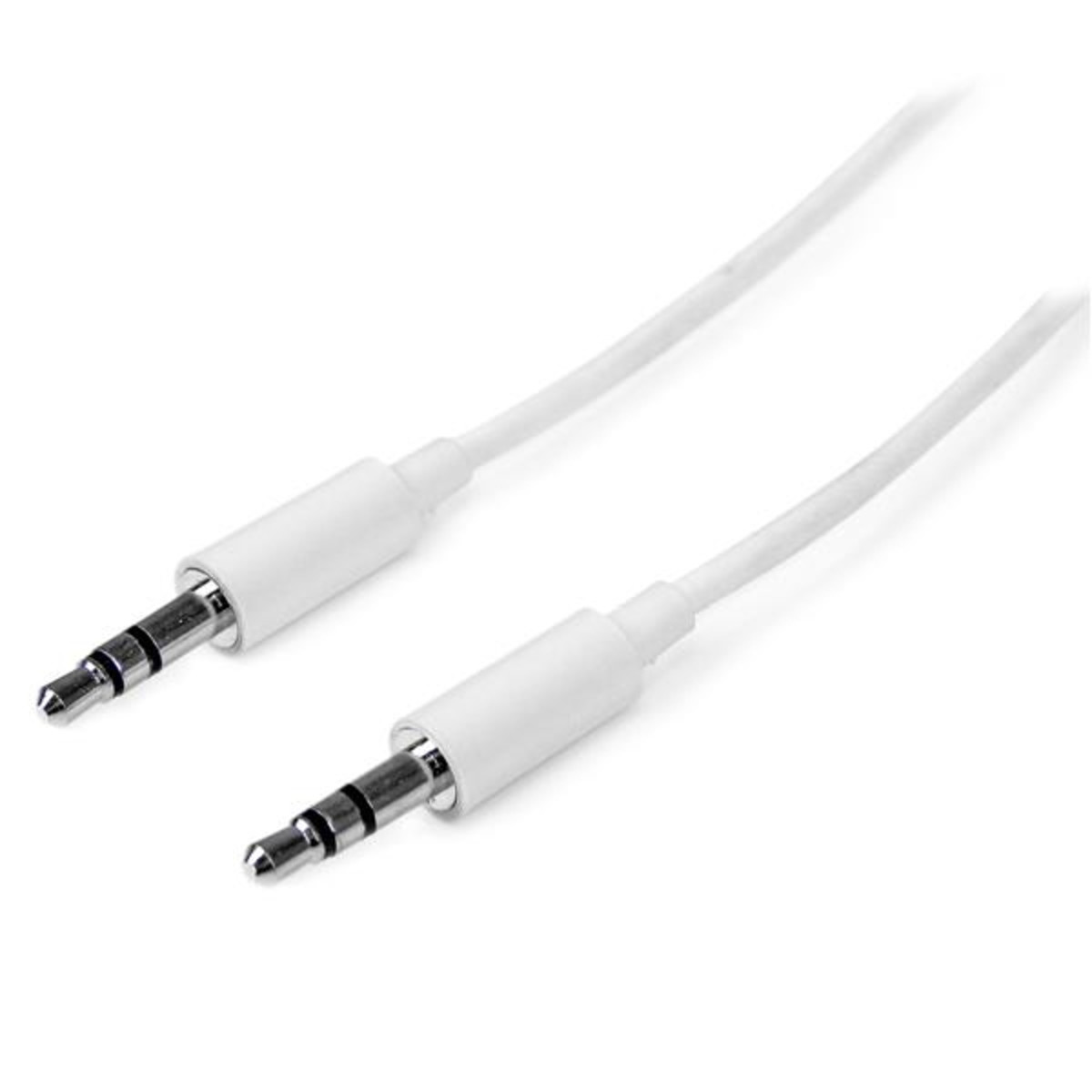 3m White Slim Stereo Audio Cable