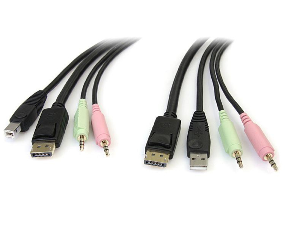 6ft USB DisplayPort KVM Switch Cable