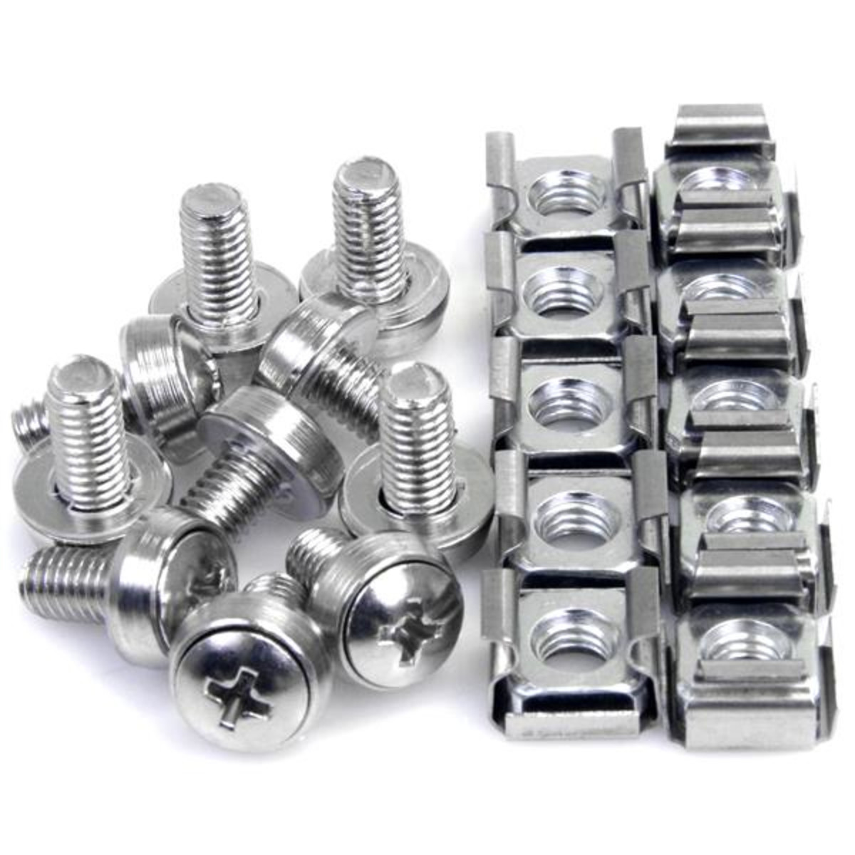 50 Pkg M6 Mounting Screws and Cage Nuts