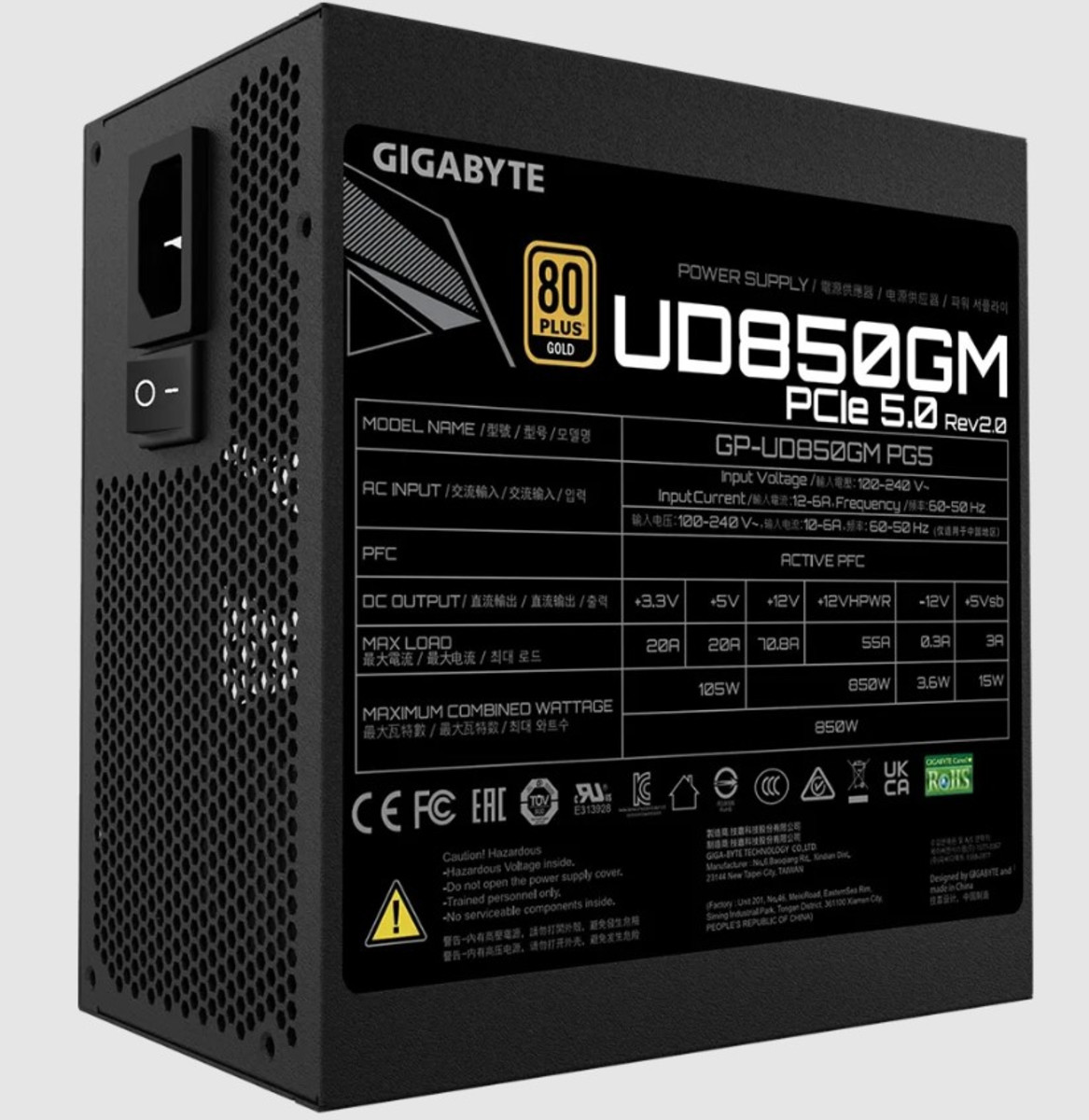 PSU 850W PCI-E Gen5 ATX MOD 80+G