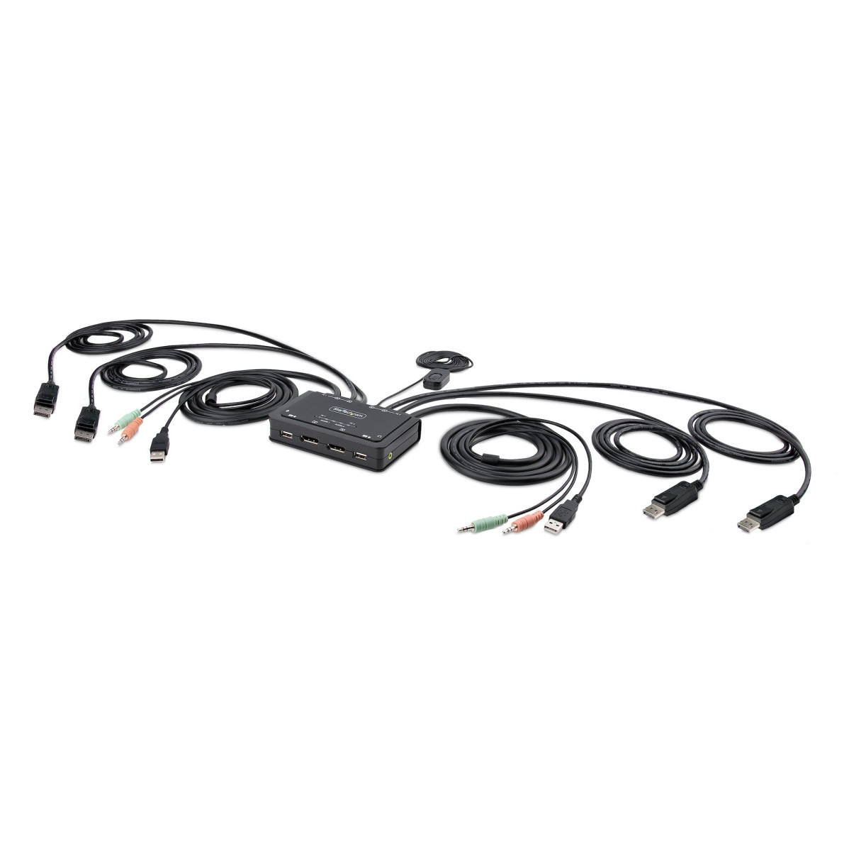 2-Port Dual-Monitor Cable KVM Switch