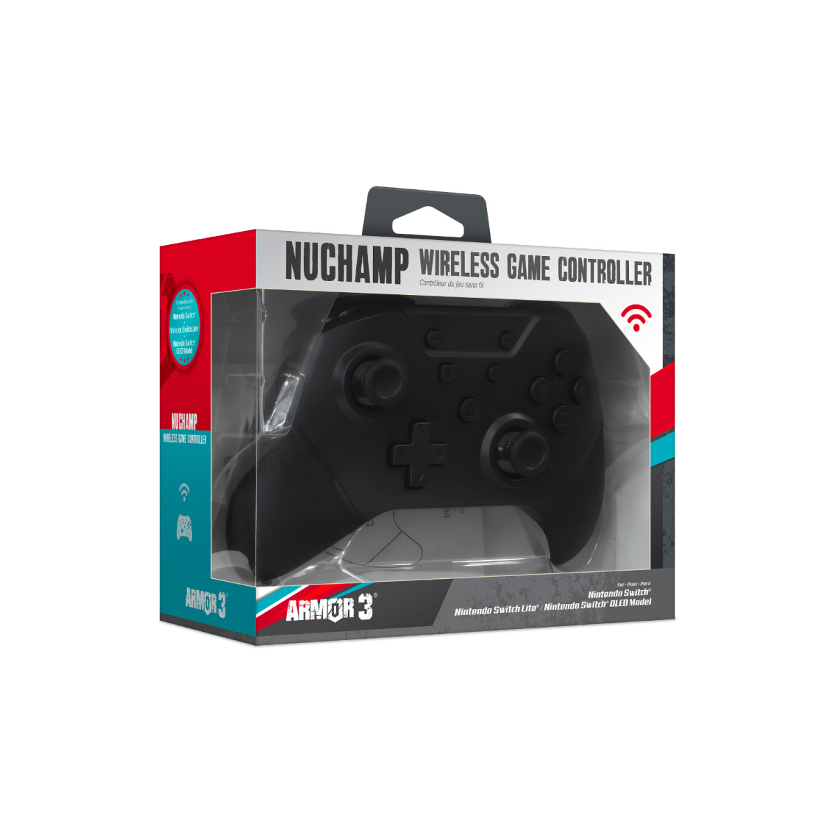 NuChamp Wireless Game Controller-Blk NSW