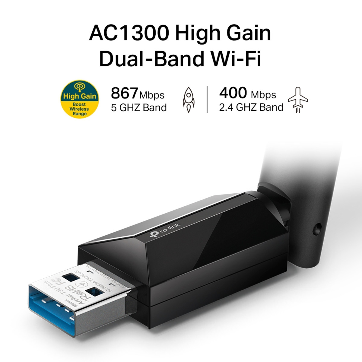 AC1300 Wireless Dual Band USB Adapter